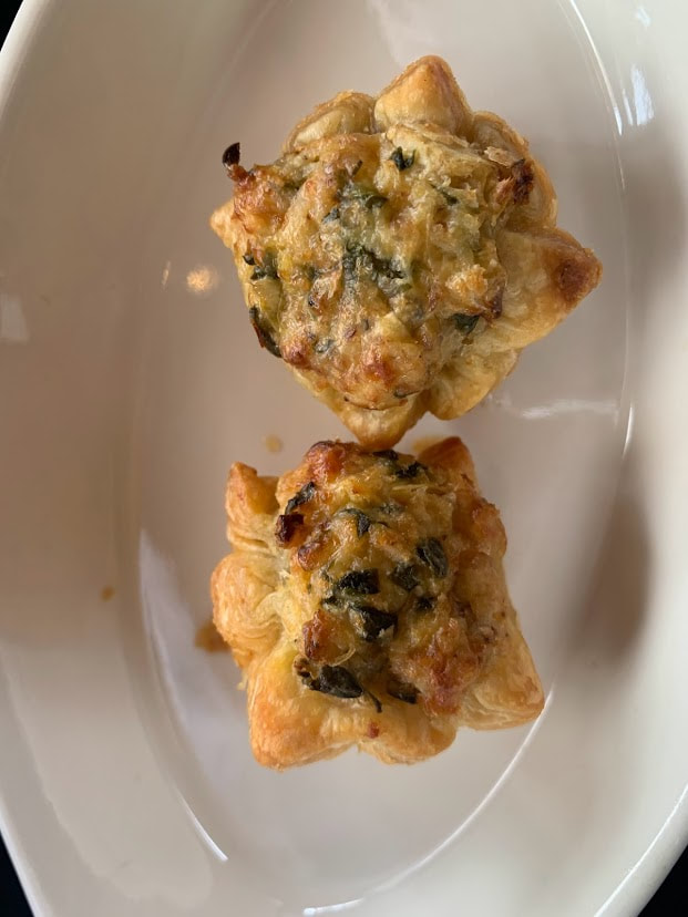 Picture of Cheesy Artichoke Bites in puff pastry